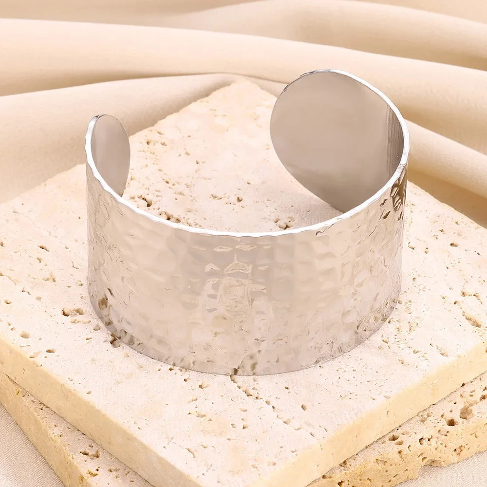 LUCIE | Goud - Zilver kleurige Cuff Armband – Statement Armbanden voor Dames