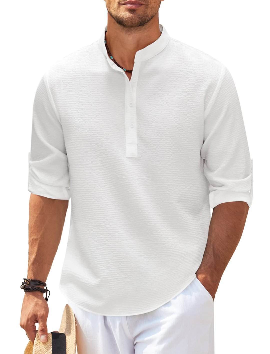 MAX | Casual Henley Shirt voor Mannen β Comfort en Stijl Gecombineerd!
