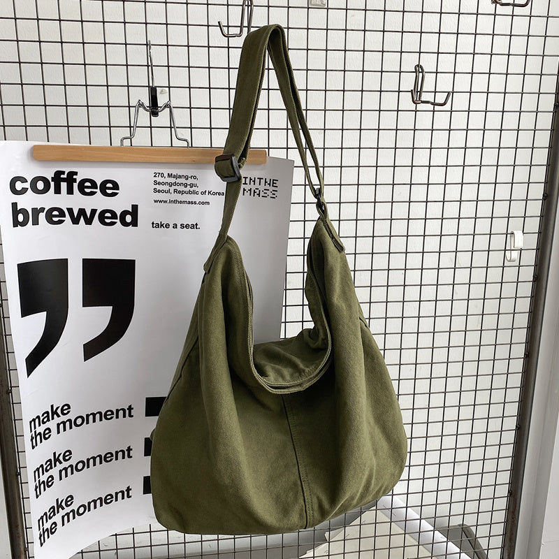 AURELIE | Minimalistische Canvas Schoudertas – Praktisch & Stijlvol