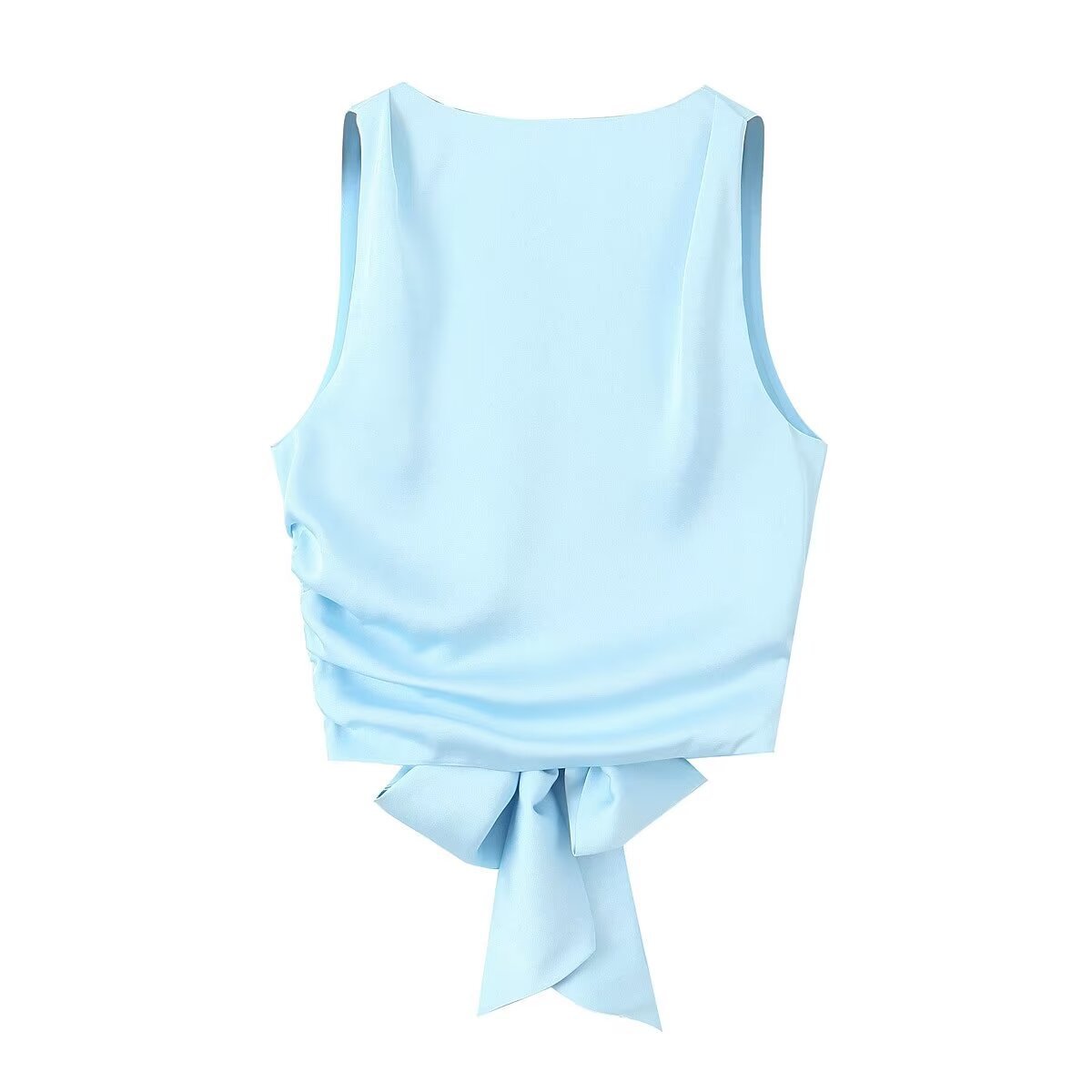 WILLEMIJN | Mouwloze Top Dames – Elegante Top met Strik op de Rug
