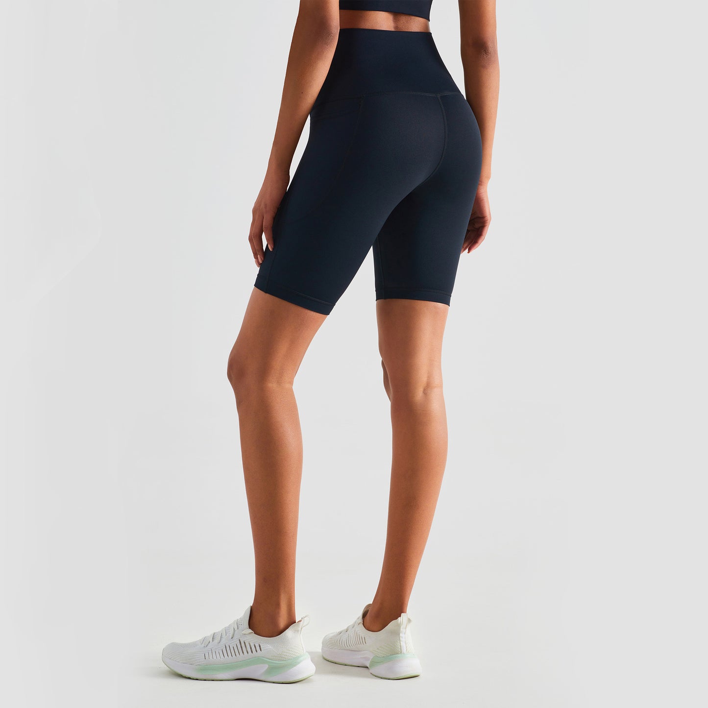 ROM | High Waist Sport Short Dames - Korte Legging met Zakken