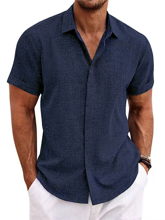 DIEGO | Casual Korte Mouwen Overhemd Heren – Comfortabel en Stijlvol