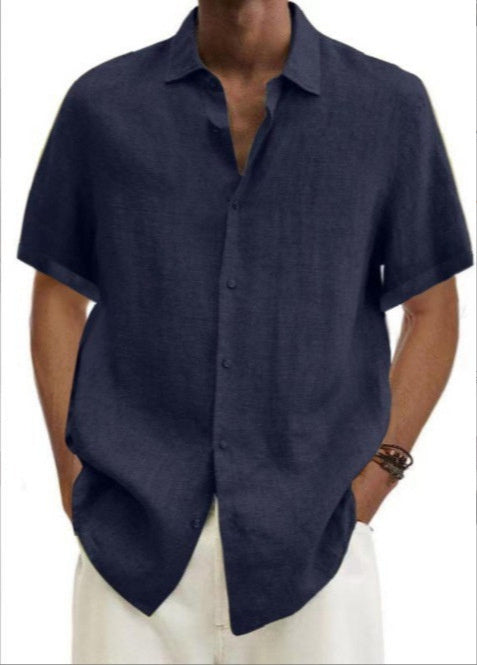 WISSE | Linnen Look Heren Overhemd – Casual Comfort in Stijl