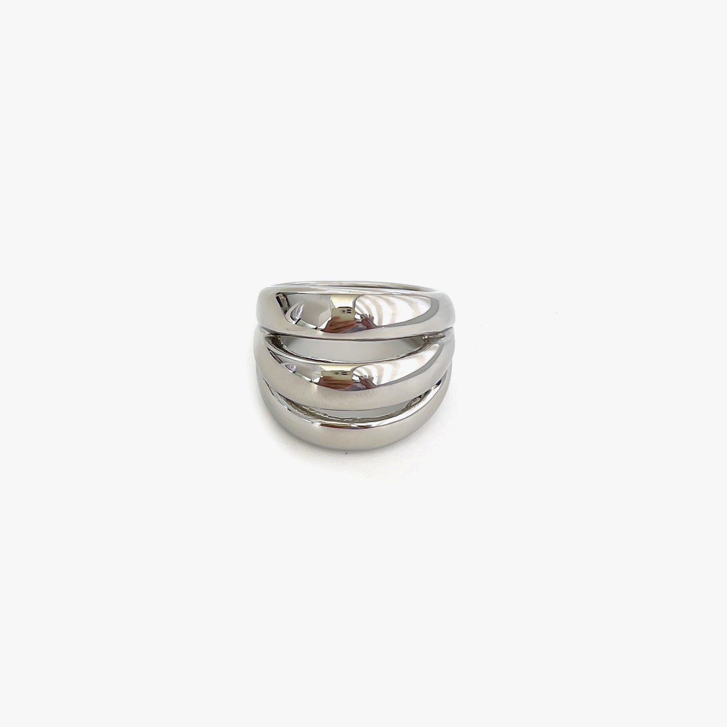 LINA | Statement Ring – Chunky Fashion Ring met Geslepen Design