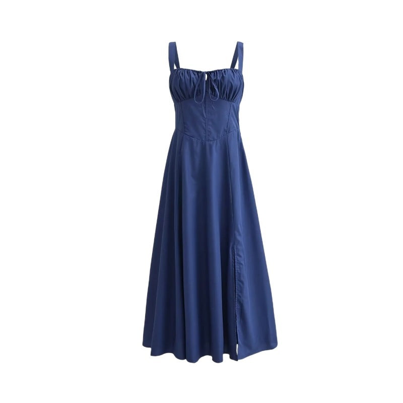 SOPHIE | Elegante Zomerjurk voor Dames met Gestruinde Top en Vloeiende Pasvorm