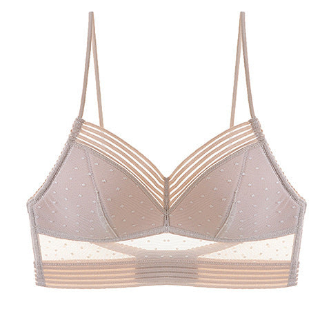 MARLOES |Transparante Lingerieset – Mesh Bralette & Slip met Modern Design (S t/m XL)