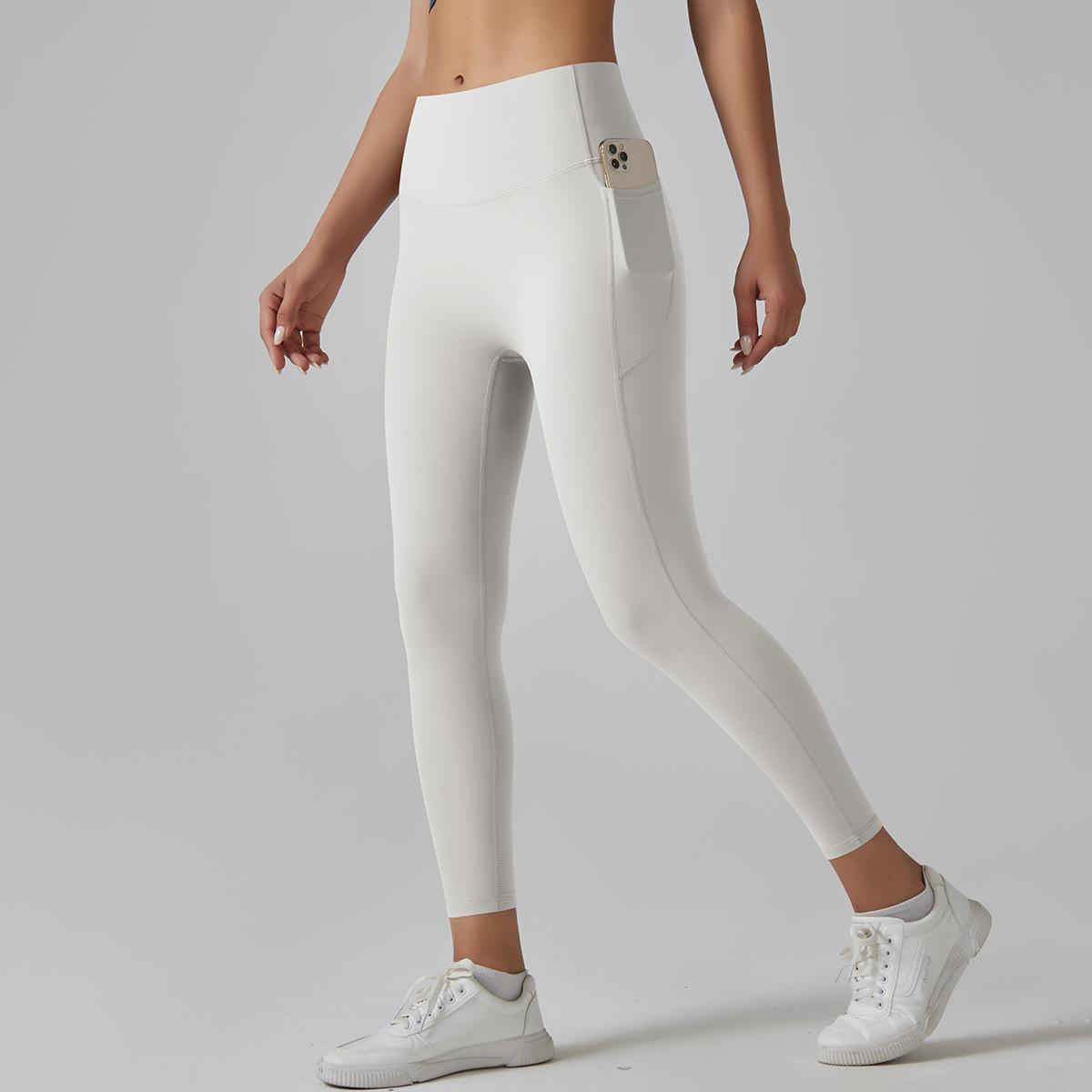 AIREN | High Waist Sportlegging met Zijvak – Naadloze Legging met Telefoonvak