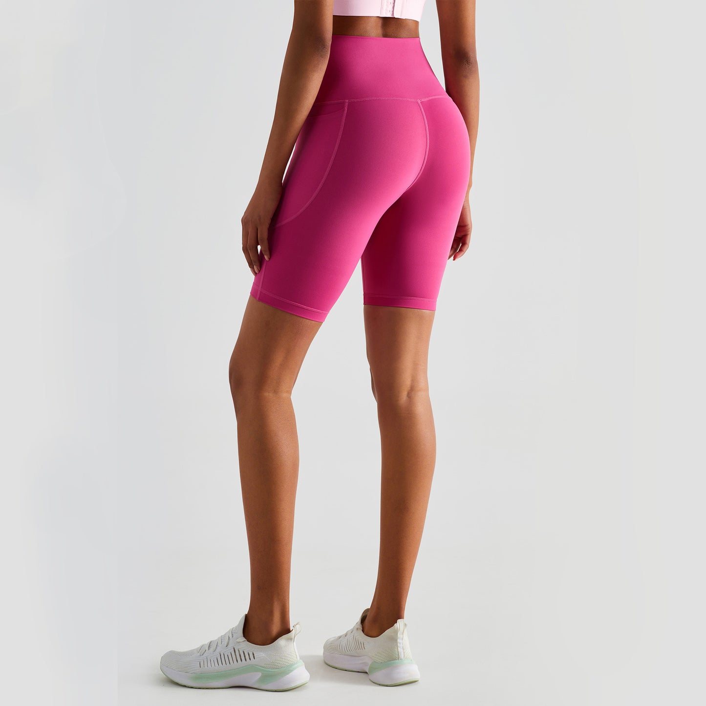 ROM | High Waist Sport Short Dames - Korte Legging met Zakken