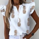 MARILYN | Ruffle Mouw Top – Vrouwelijke Flair met Comfort