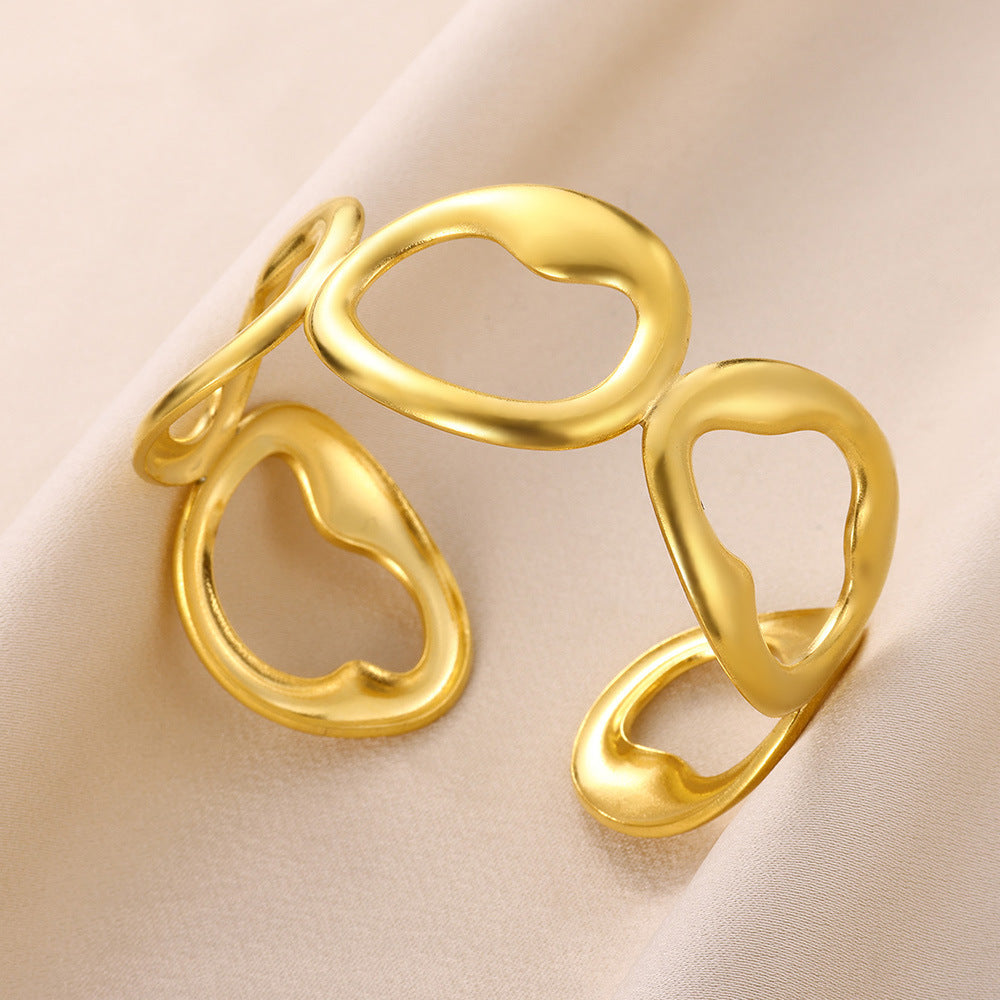 LUCIE | Goud - Zilver kleurige Cuff Armband – Statement Armbanden voor Dames