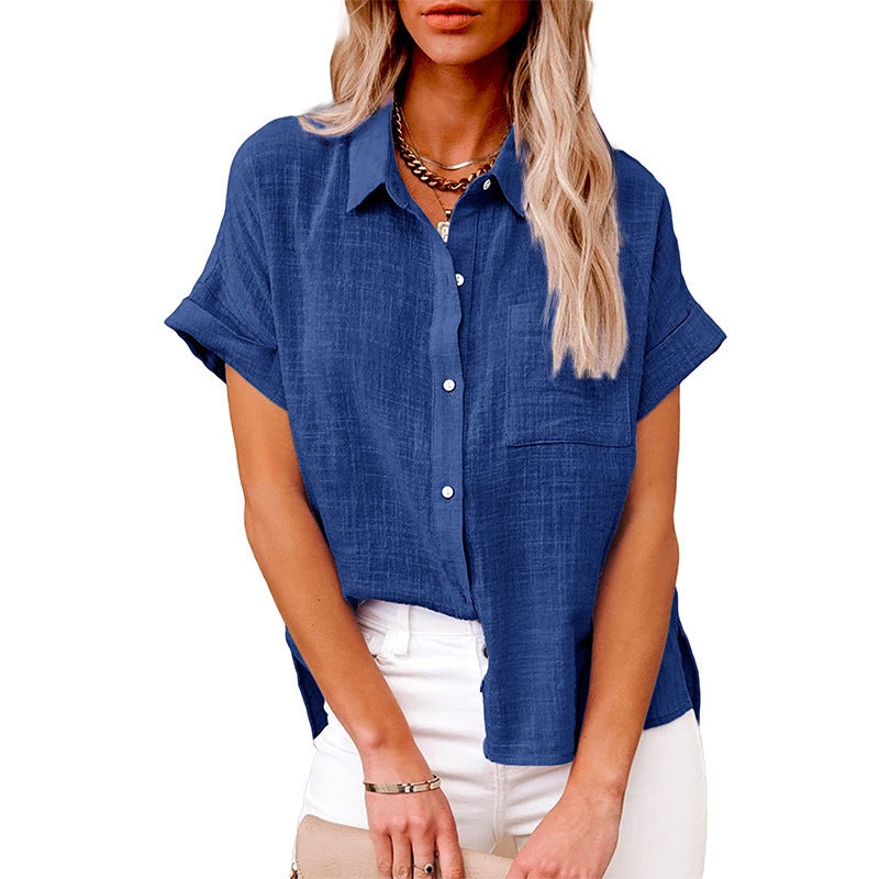 LILY | Casual Blouse met Korte Mouwen – Fris, Vrouwelijk & Perfect voor Elke Dag
