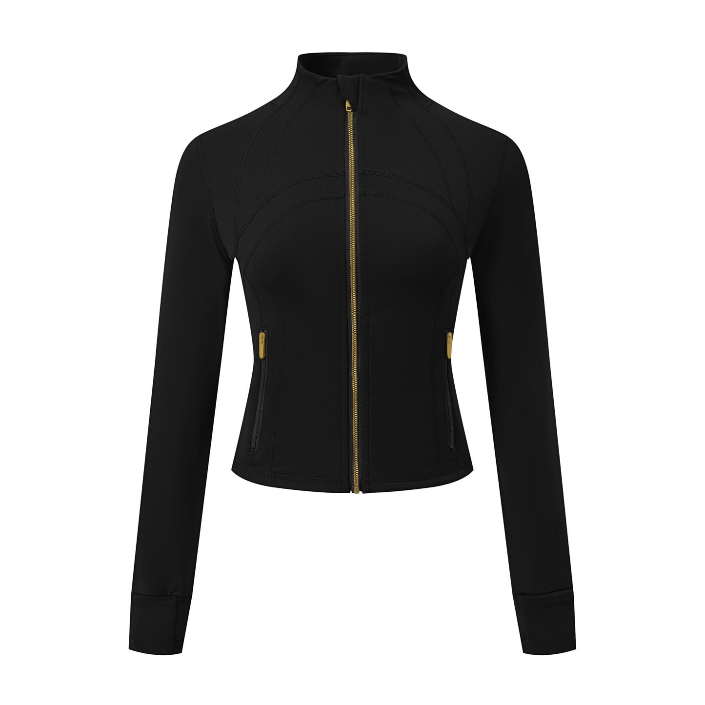 BIBI | Define Active Sportjack – Stretch Jacket met Gouden Rits