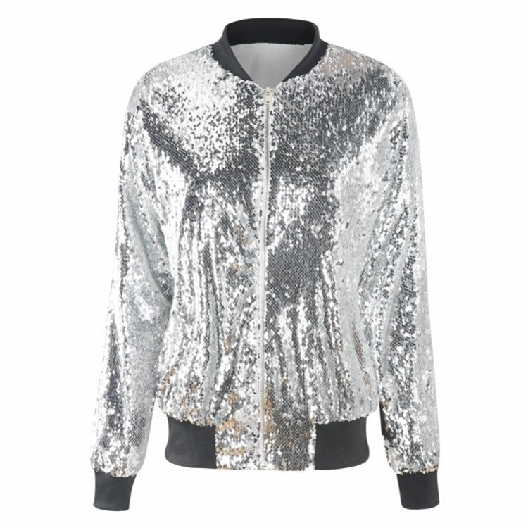 JYTTE | Pailletten Bomberjack – Reversible Glam Look