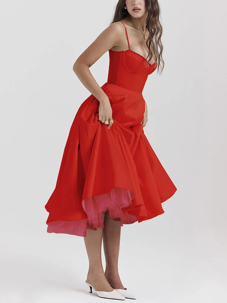 ALIZE | Party Jurk met Bustier en Tule Detail