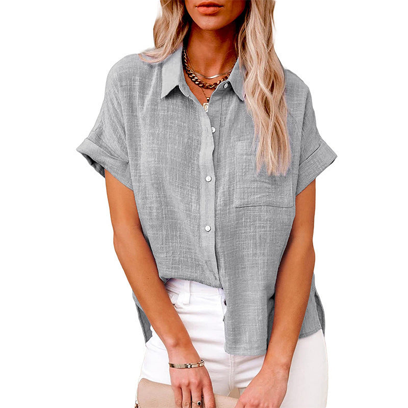LILY | Casual Blouse met Korte Mouwen – Fris, Vrouwelijk & Perfect voor Elke Dag