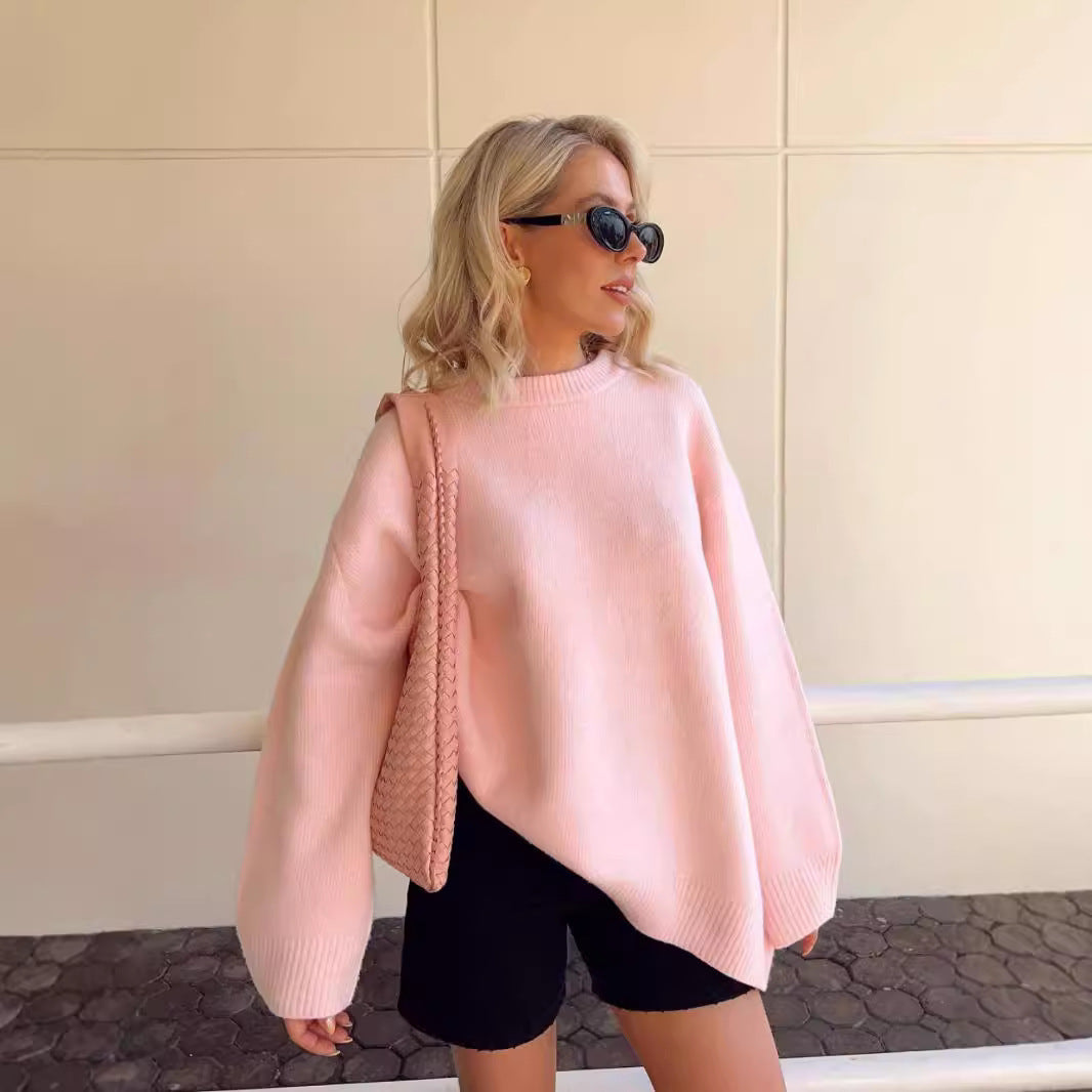 MAR | Zachtroze Oversized Trui – Comfort & Stijl in Één