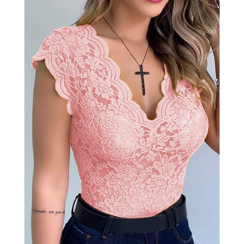 VICTORINE | Kant Dames Top – Elegant, Sensueel & Tijdloos