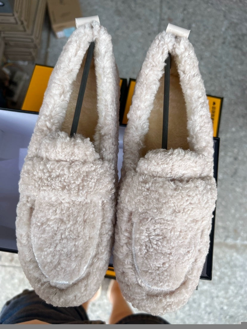 ELENA | Teddy Loafers Dames – Zachte Trendy Instappers