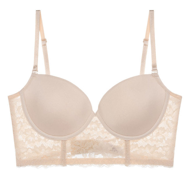DIONNE | Lace Longline Bh – Voorgevormde Kant Bh met Push-up