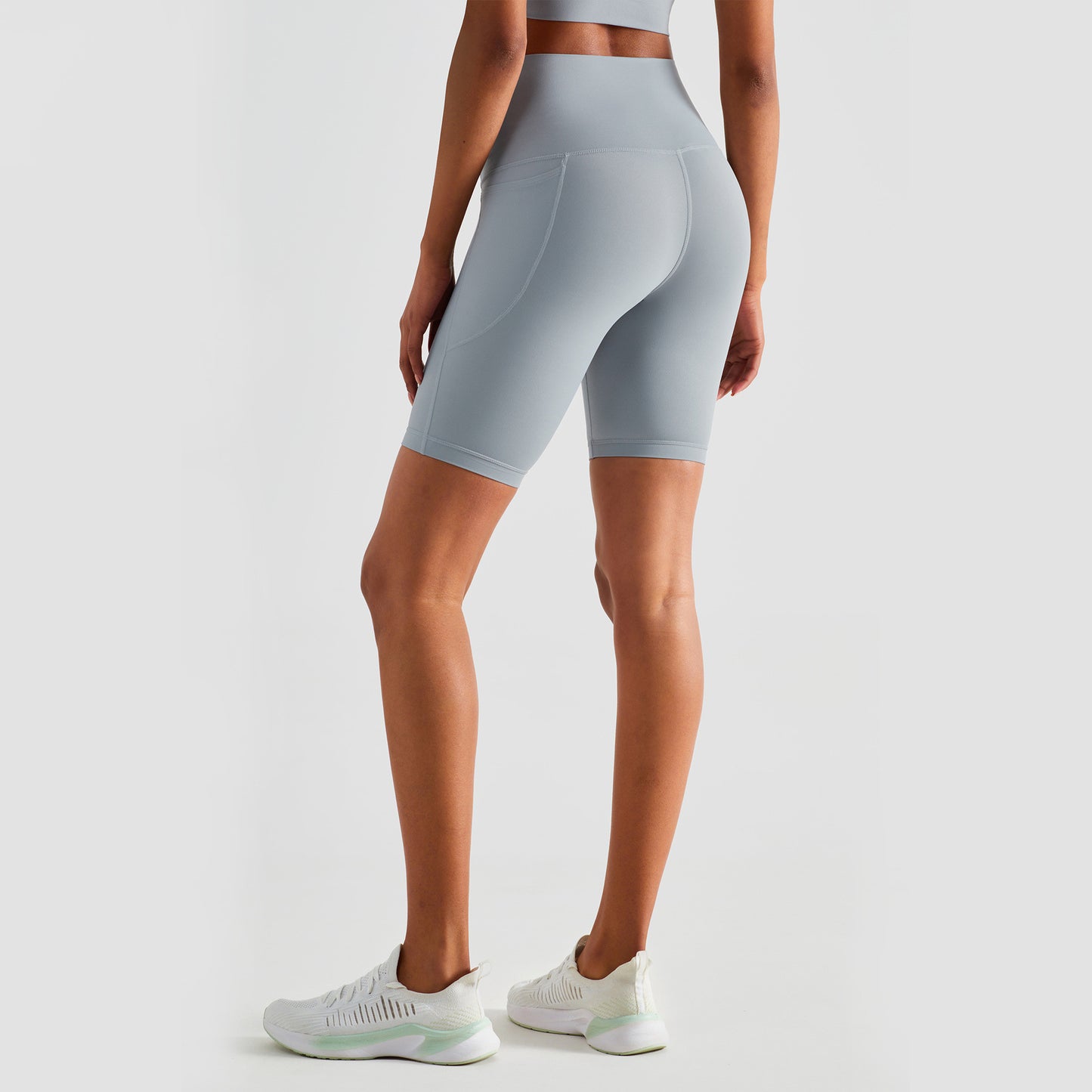 ROM | High Waist Sport Short Dames - Korte Legging met Zakken