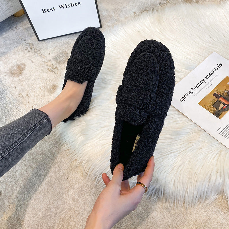 ELENA | Teddy Loafers Dames – Zachte Trendy Instappers