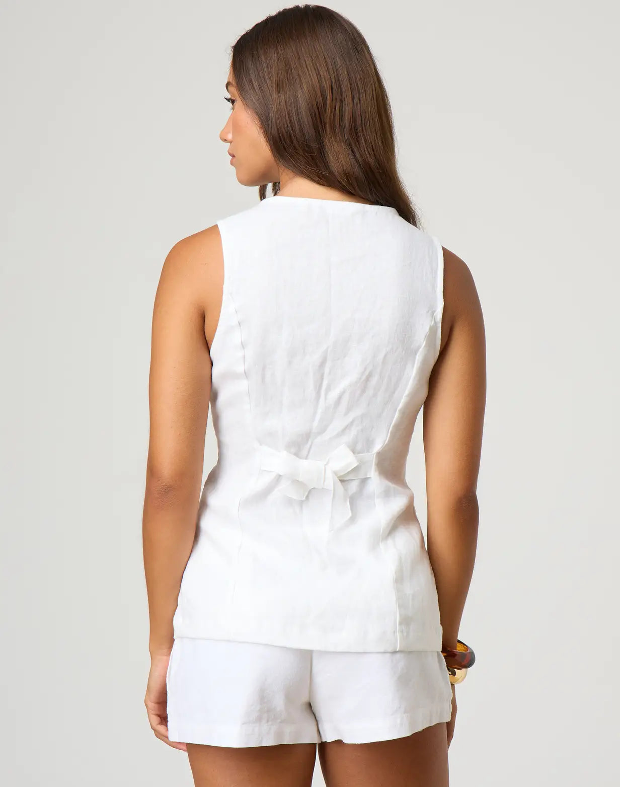 MANDY | Linnen Co-Ord Set – Minimalistische zomerlook in wit