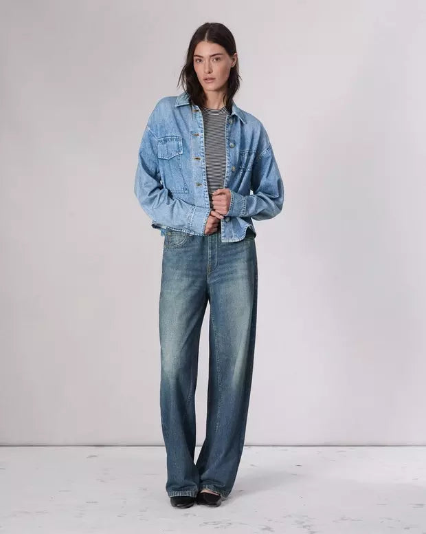 SHELBY | Denim Look Joggingbroek – Comfort meets Cool