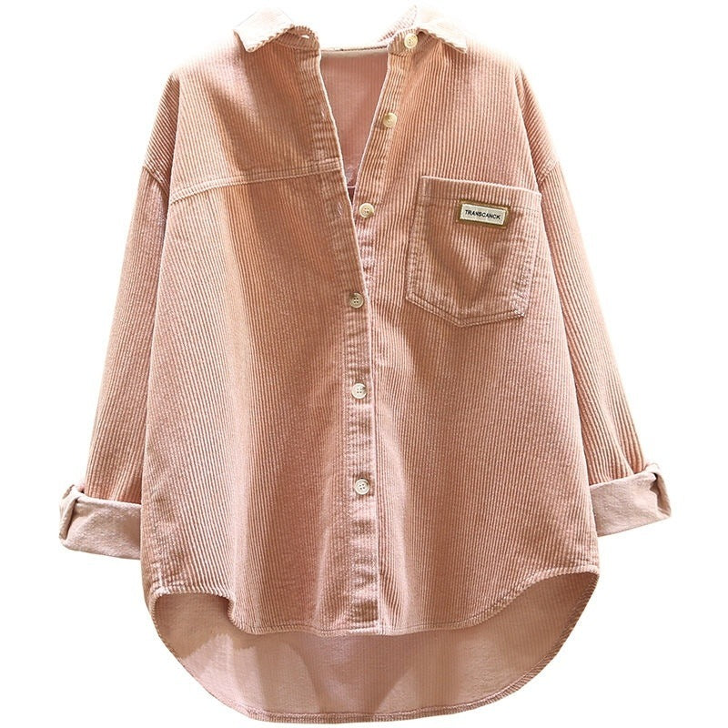 EVY | Trendy Corduroy Blouse Dames - Oversized Blouse