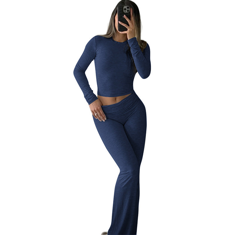 NIENKE | Loungewear Set met Flared Broek – Comfort & Stijl in één