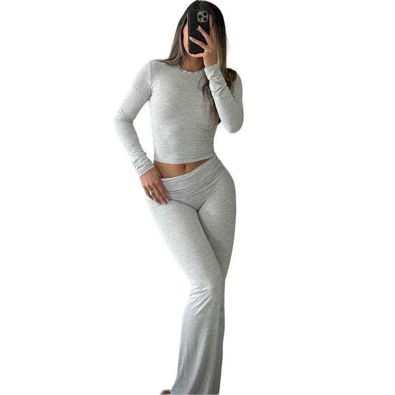 NIENKE | Loungewear Set met Flared Broek – Comfort & Stijl in één