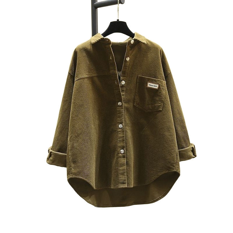 EVY | Trendy Corduroy Blouse Dames - Oversized Blouse