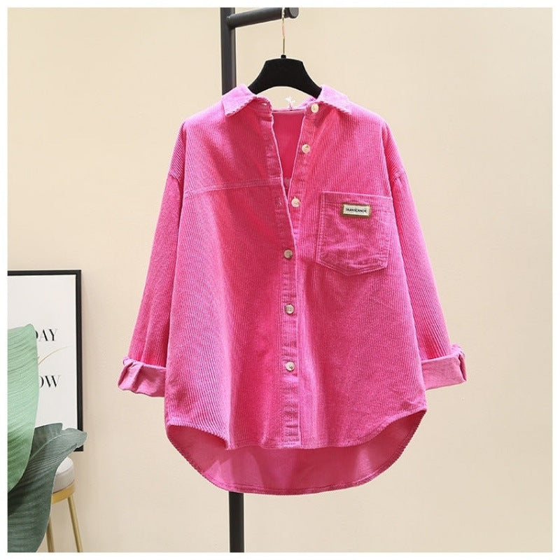 EVY | Trendy Corduroy Blouse Dames - Oversized Blouse