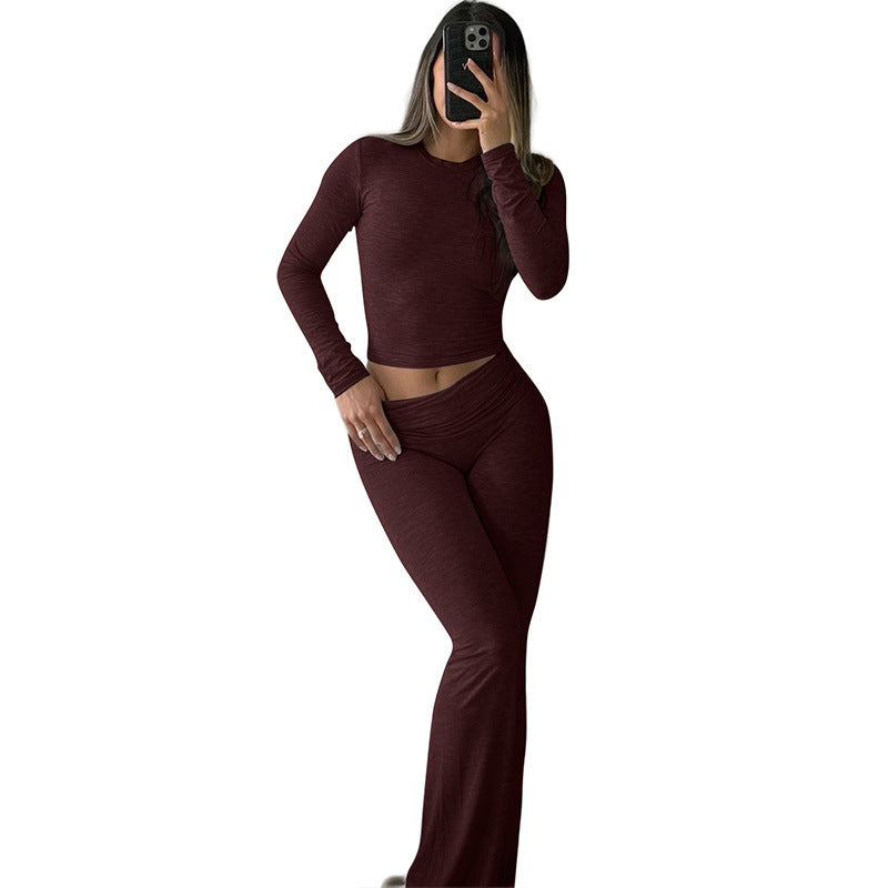 NIENKE | Loungewear Set met Flared Broek – Comfort & Stijl in één