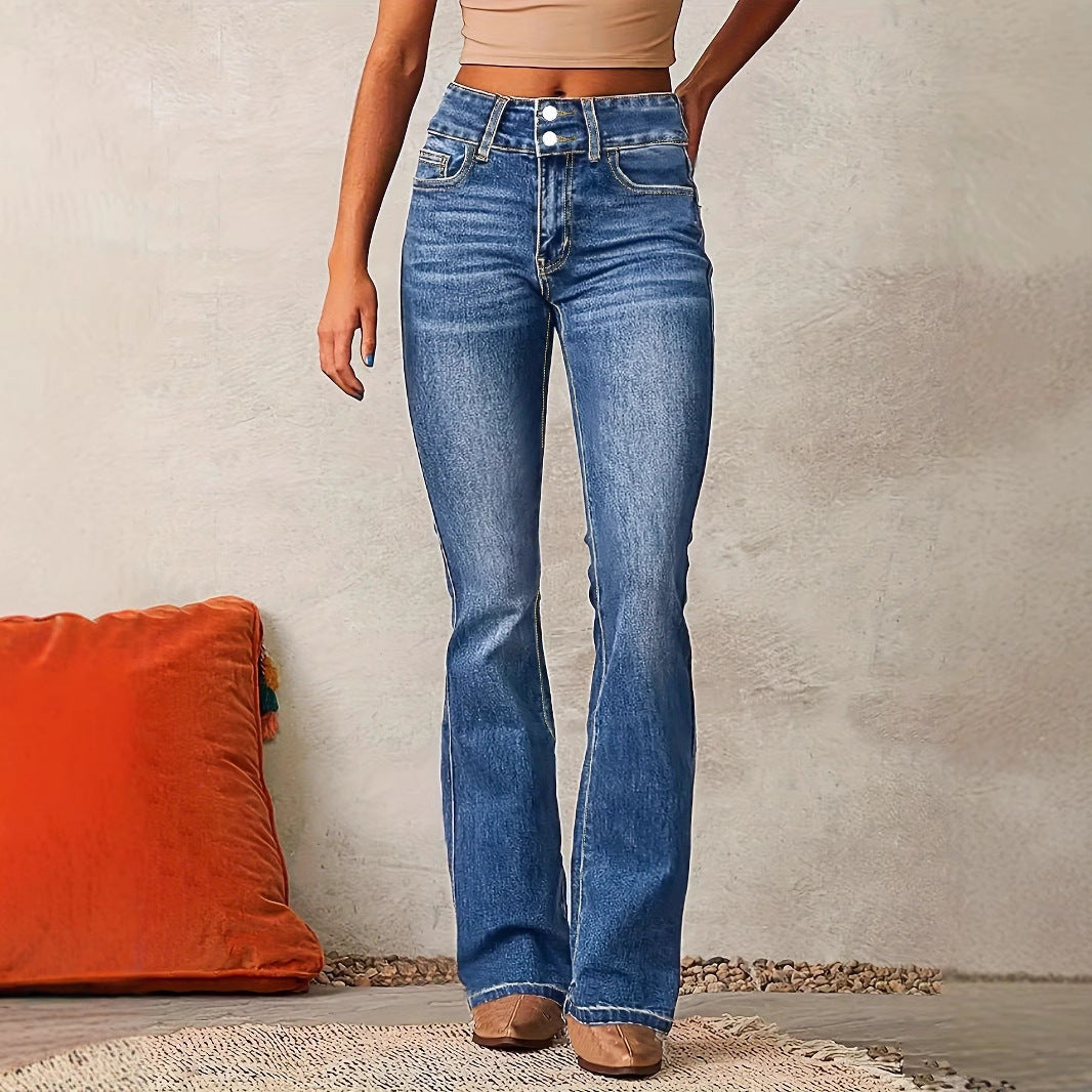 ALIX | High Waist Flared Jeans – Spijkerbroek met Uitslaande Pijpen