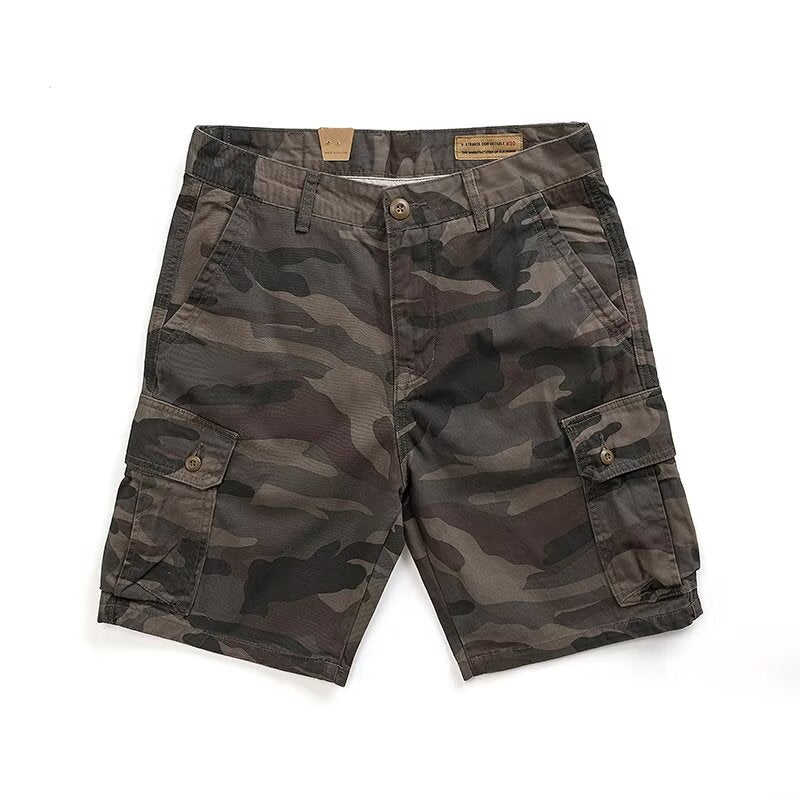 ROBBE | Camouflage Cargoshort Heren – Stoere Zomerbroek van Katoen