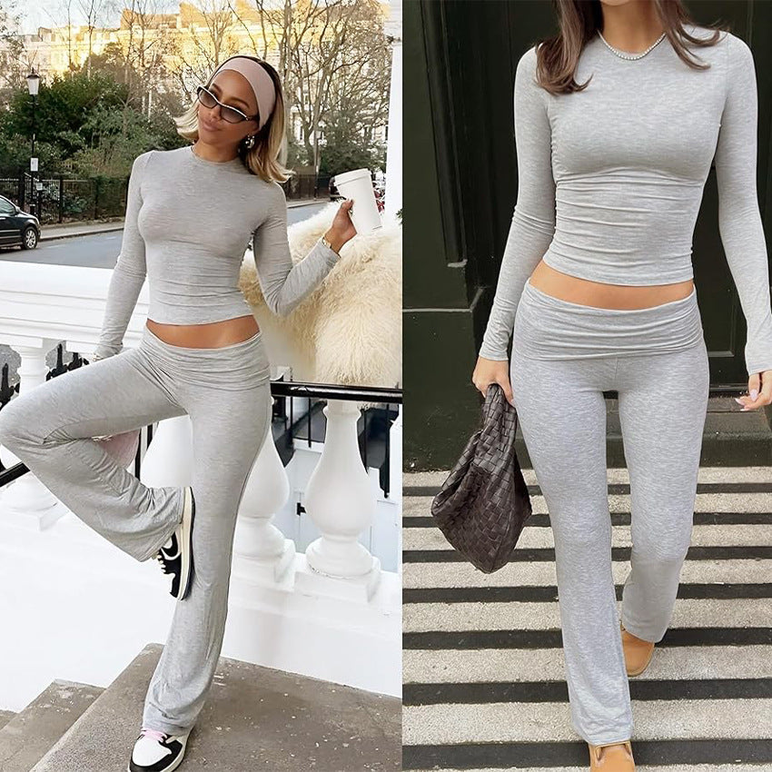 NIENKE | Loungewear Set met Flared Broek – Comfort & Stijl in één