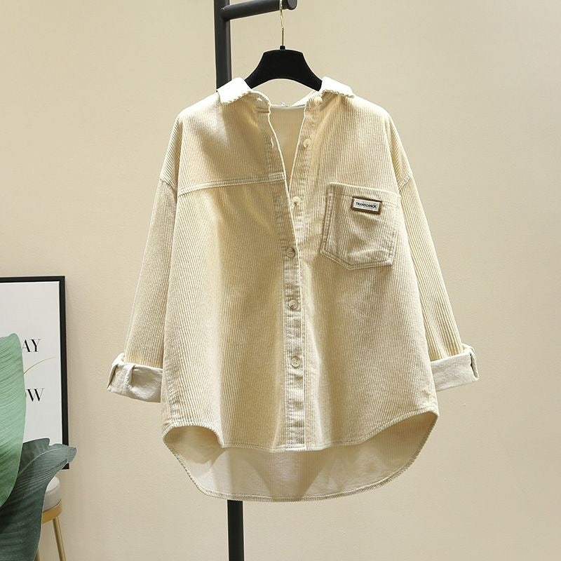 EVY | Trendy Corduroy Blouse Dames - Oversized Blouse