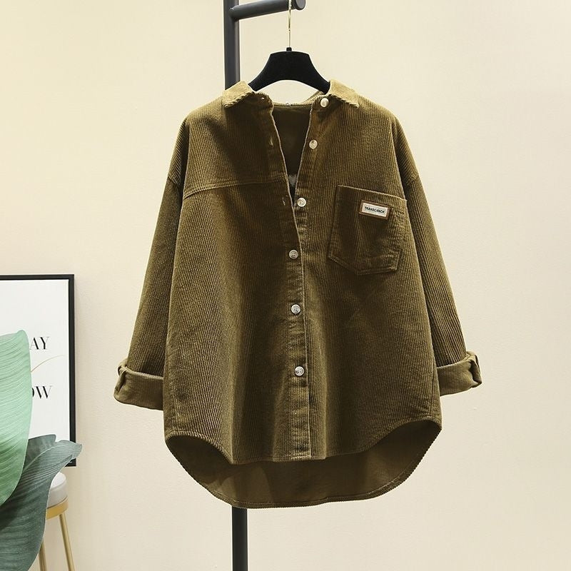 EVY | Trendy Corduroy Blouse Dames - Oversized Blouse