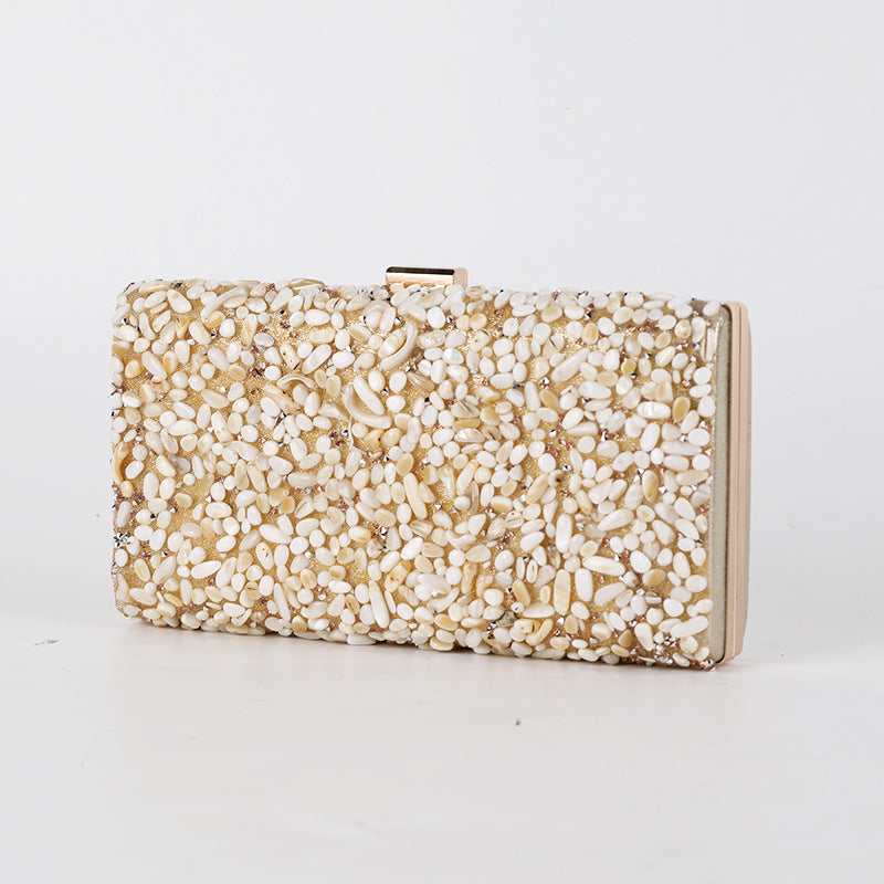 CASSY | Glinsterende Party Clutch – Luxe Handtas met Edelsteenlook
