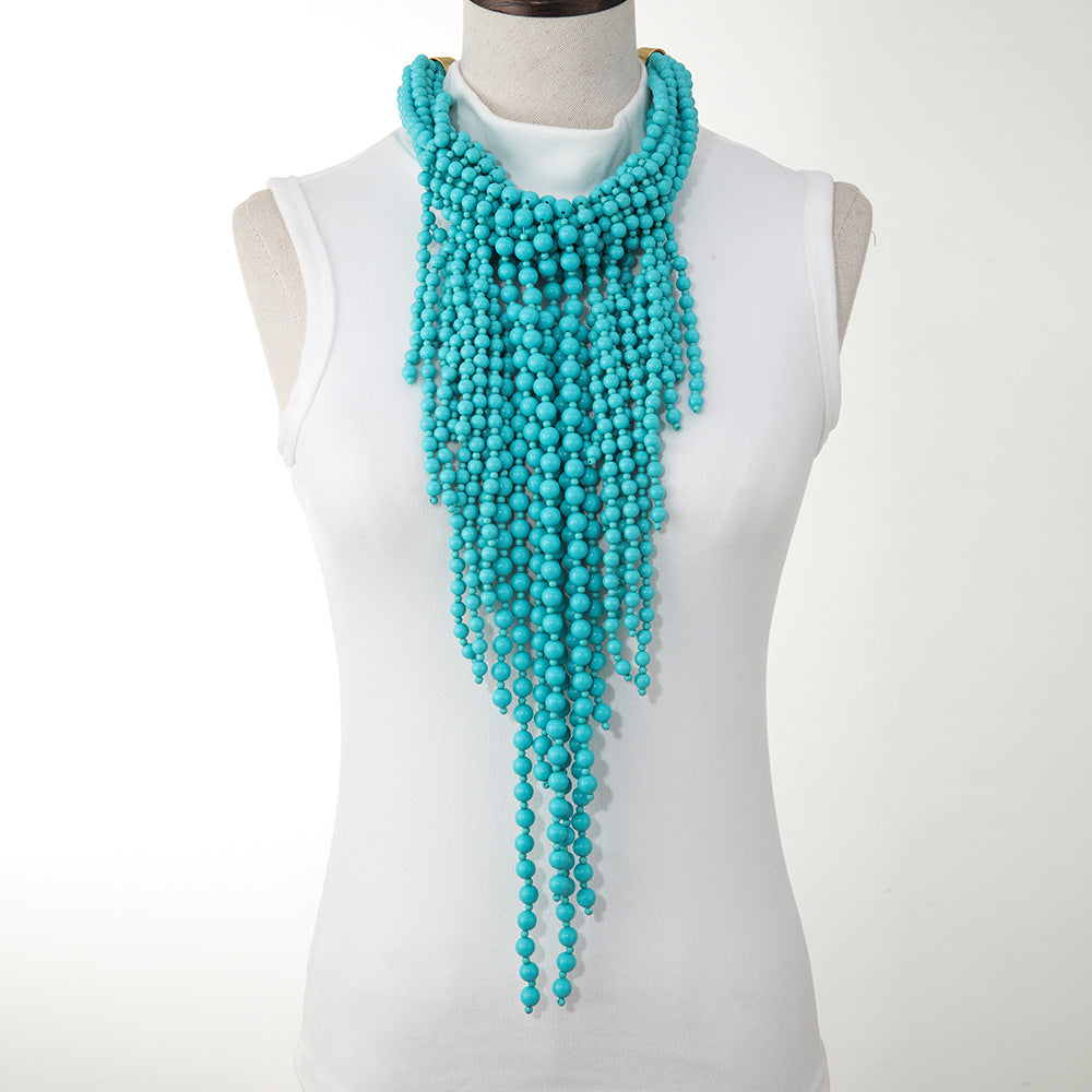 MARIELLE | Statement Kralenketting – Opvallende Watervalketting in Vrolijke Kleuren