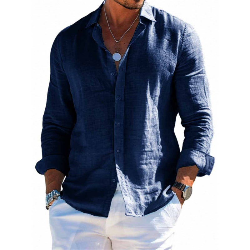 PETE | Heren Linnen-Look Overhemd – Ademend & Stijlvol tot 6XL