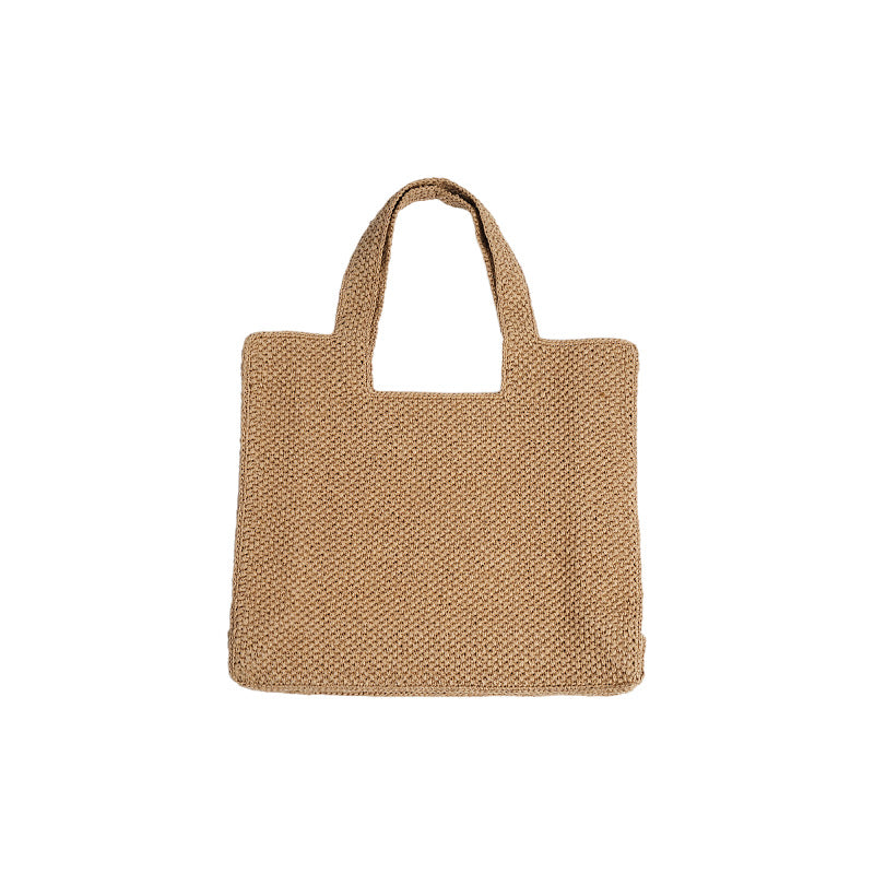 MARGRIET | Vakantie Stro Tote Bag – Gevlochten Commuter Bucket Tas