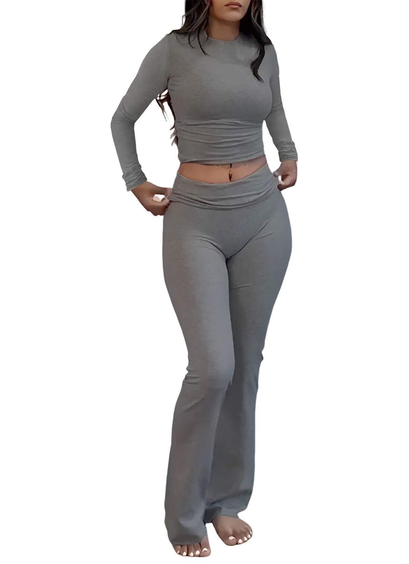 NIENKE | Loungewear Set met Flared Broek – Comfort & Stijl in één