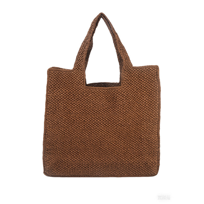 MARGRIET | Vakantie Stro Tote Bag – Gevlochten Commuter Bucket Tas