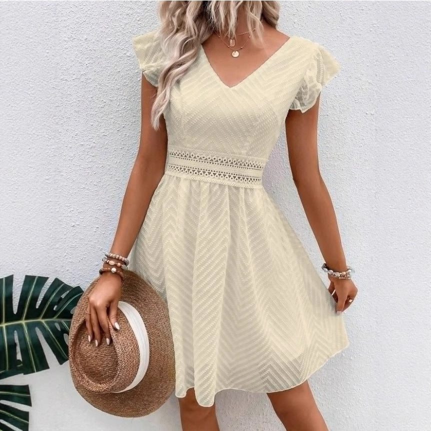 LYNA | Open Rug Zomerjurk met Strik – Speels & Elegant