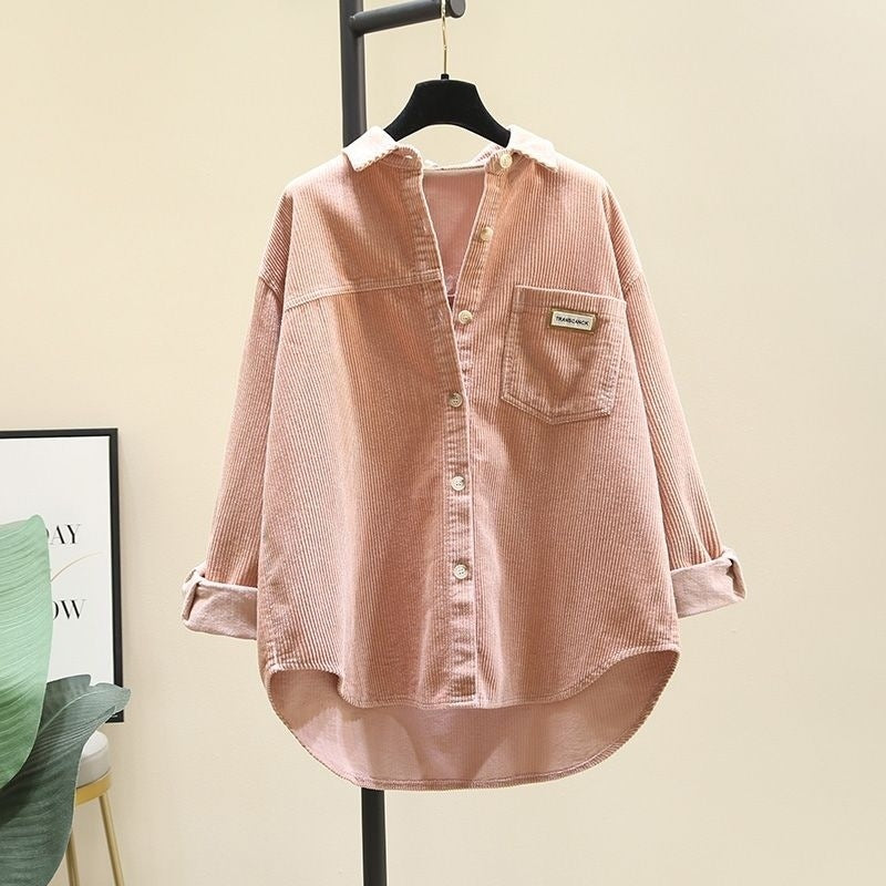 EVY | Trendy Corduroy Blouse Dames - Oversized Blouse