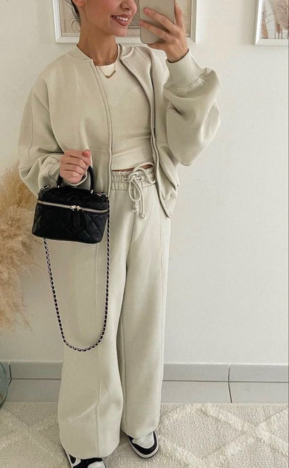 VICTORIA | Oversized Joggingpak Dames – Loungewear Set van Zacht Katoen