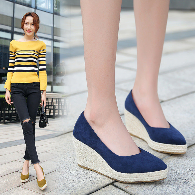 ELYSE | Wedge Espadrilles Dames – Sleehakken met Plateauzool voor Zomer en Avond
