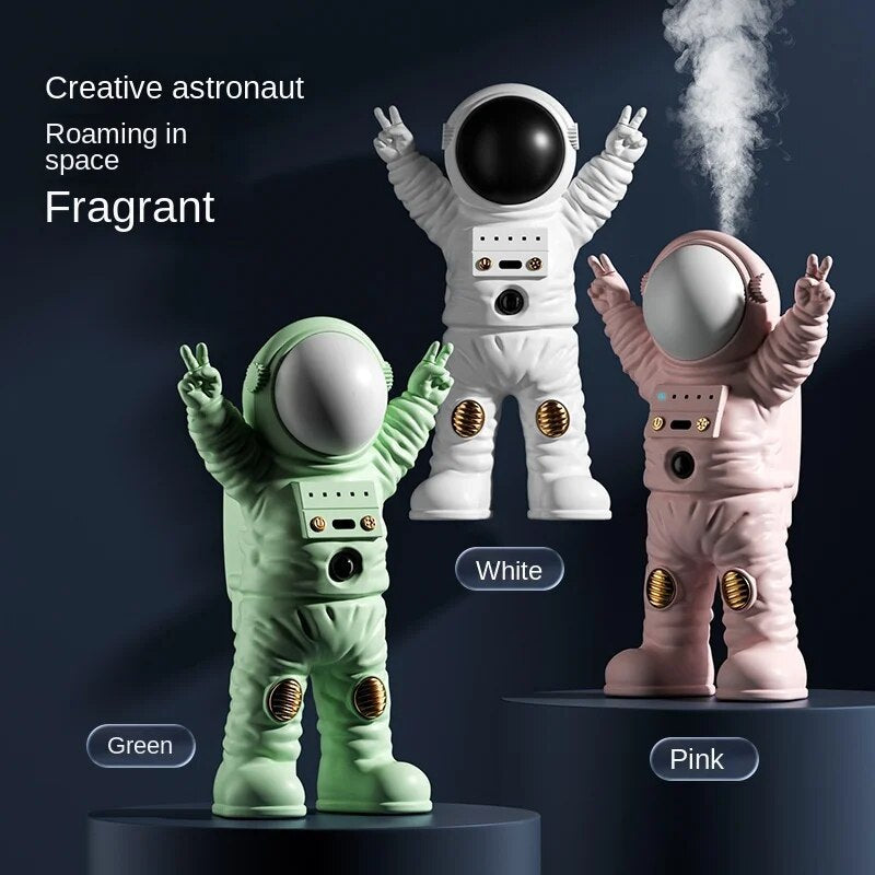 ANDRÉ | Astronaut Aroma Diffuser – Ruimtevaartstijl met Rustgevende Geurverspreiding