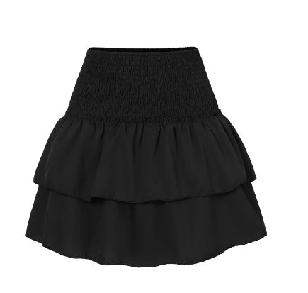 ALLISON | Ruffle Rokje Diverse Kleuren – Smock Taille en Dubbele Laag voor Dames